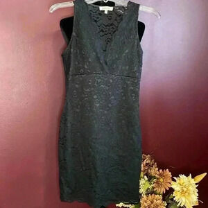 Monteau Black Lace Dress
